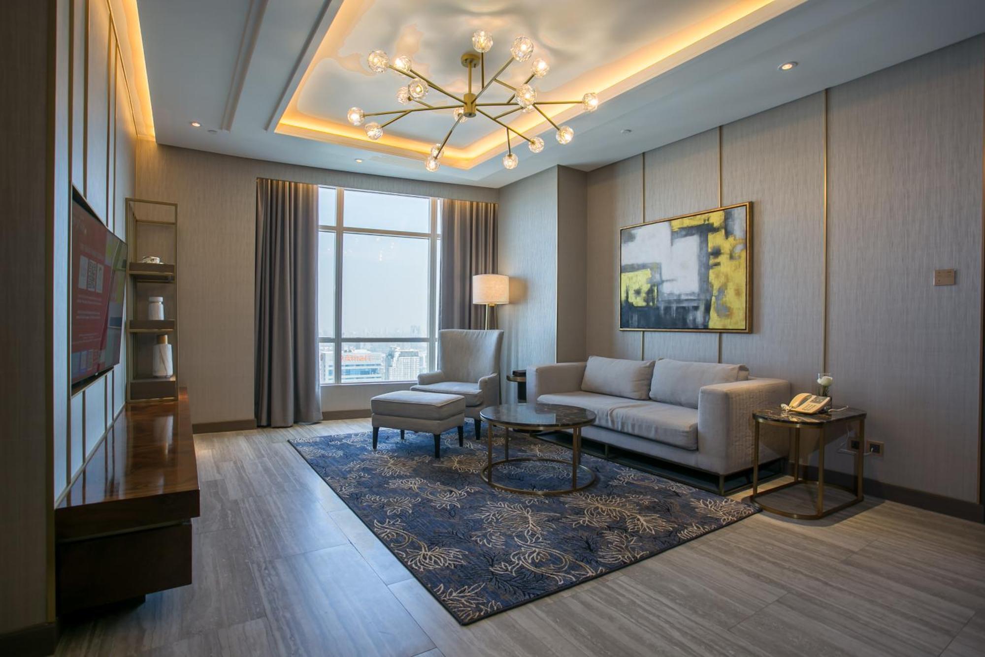 Centara Grand At Centralworld Bangkok Eksteriør bilde A living room at the hotel